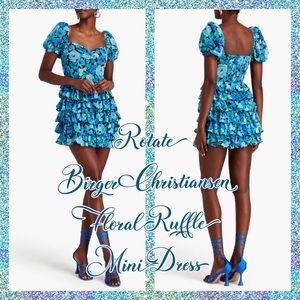 NO OFFERS $350 ROTATE FLORAL MINI DRESS
